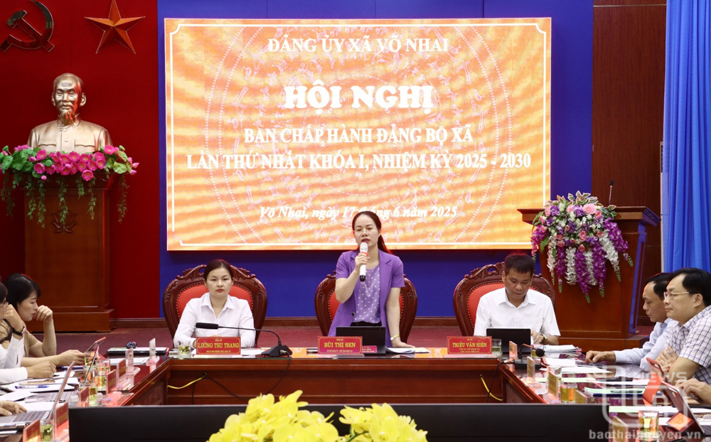 Đảng ủy xã Võ Nhai mới tổ chức Hội nghị Ban Chấp hành lần thứ nhất.