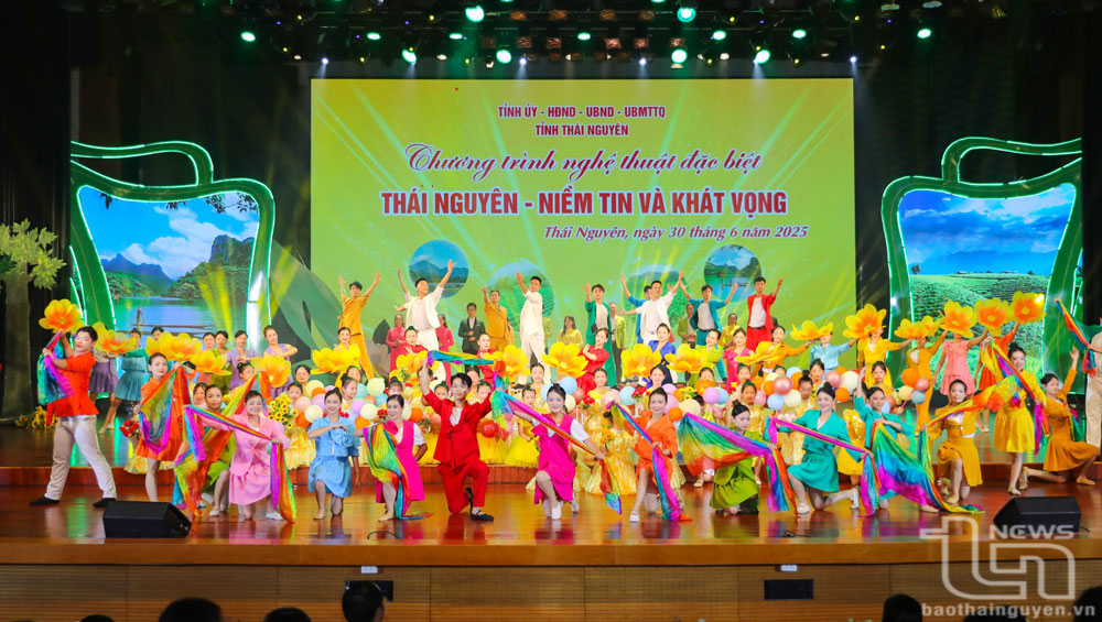 Chương trình nghệ thuật 'Thái Nguyên – Niềm tin và khát vọng': Tôn vinh lịch sử, khơi nguồn cảm hứng phát triển