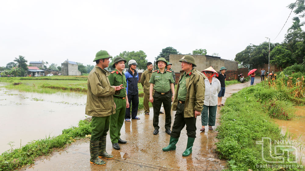 Lực lượng Công an Thái Nguyên: Chủ động triển khai các biện pháp ứng phó với mưa lớn, ngập lụt