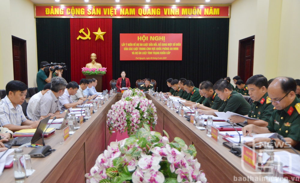 Các đại biểu tham dự Hội nghị lấy ý kiến vào dự thảo một số luật.