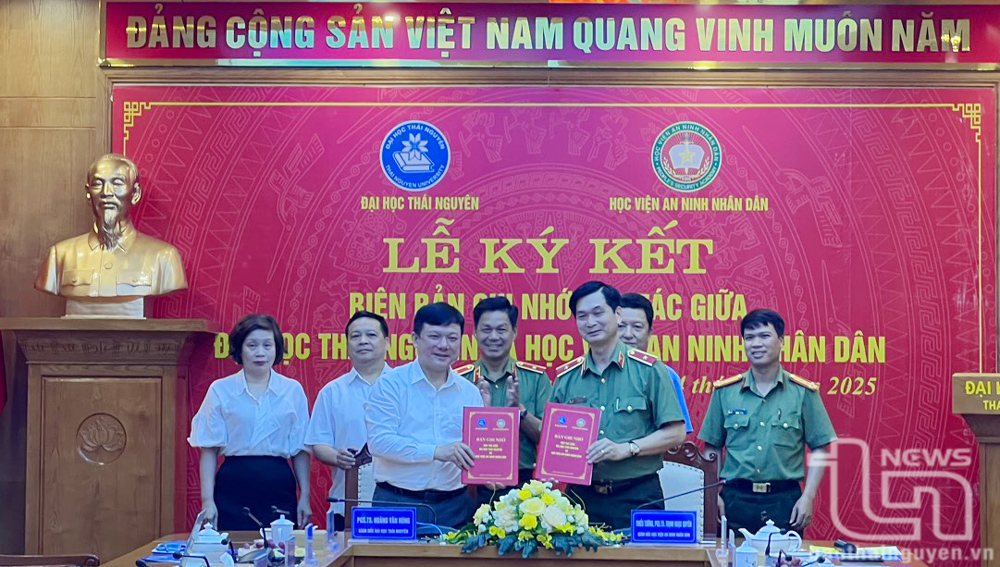 Thúc đẩy hợp tác giữa Đại học Thái Nguyên và Học viện An ninh nhân dân