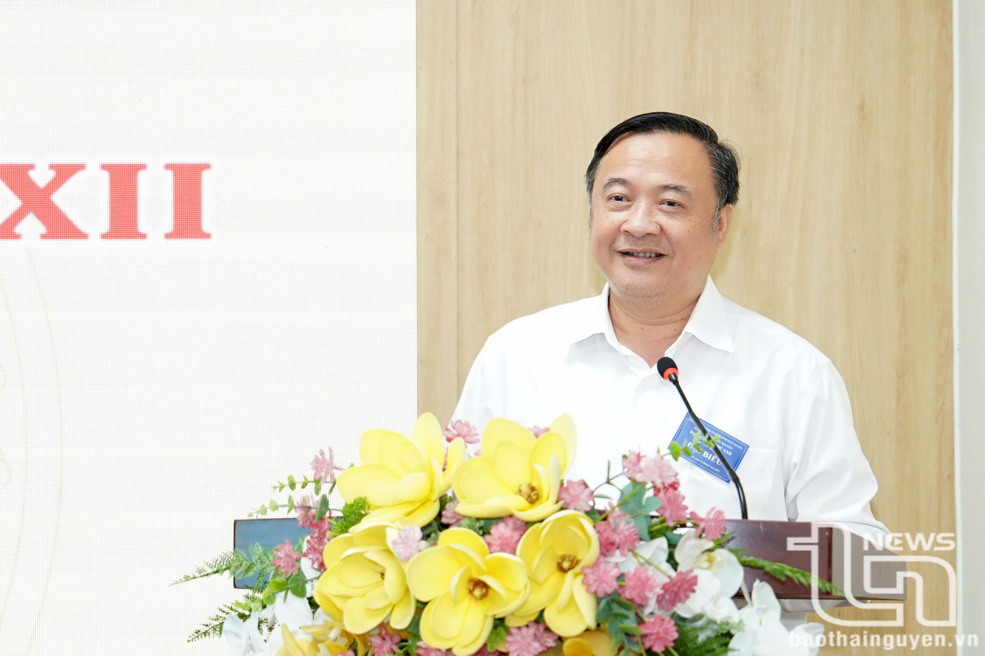 Phát biểu tại Đại hội, đồng chí Hoàng Anh Trung, Phó Bí thư chuyên trách Đảng ủy các cơ quan Đảng tỉnh