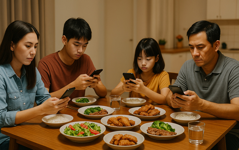 Gia đình thời 4.0: Gần nhau mà vẫn cách xa