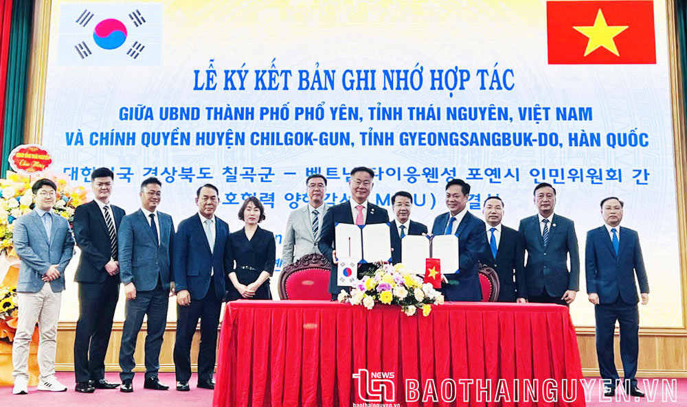 Thái Nguyên và tỉnh Gyeongsangbuk-do (Hàn Quốc): Hợp tác thiết thực, bình đẳng, cùng có lợi