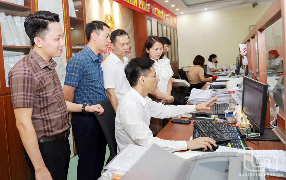 Đội ngũ cán bộ công chức phường Sông Công sẵn sàng vận hành bộ máy chính quyền hai cấp từ ngày 1/7/2025.