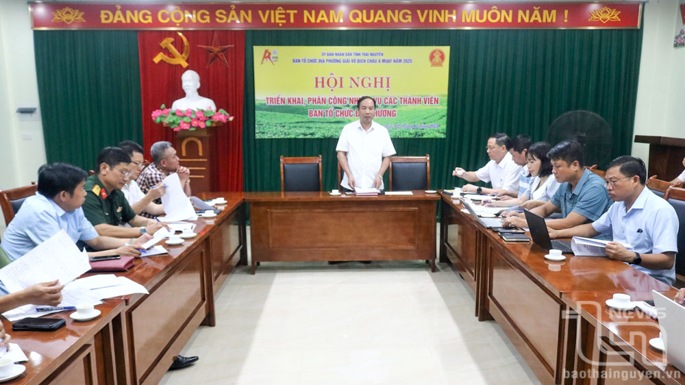 Đồng chí Phó Trưởng Ban Thường trực giao nhiệm vụ cho các đơn vị thành viên Ban Tổ chức Giải.