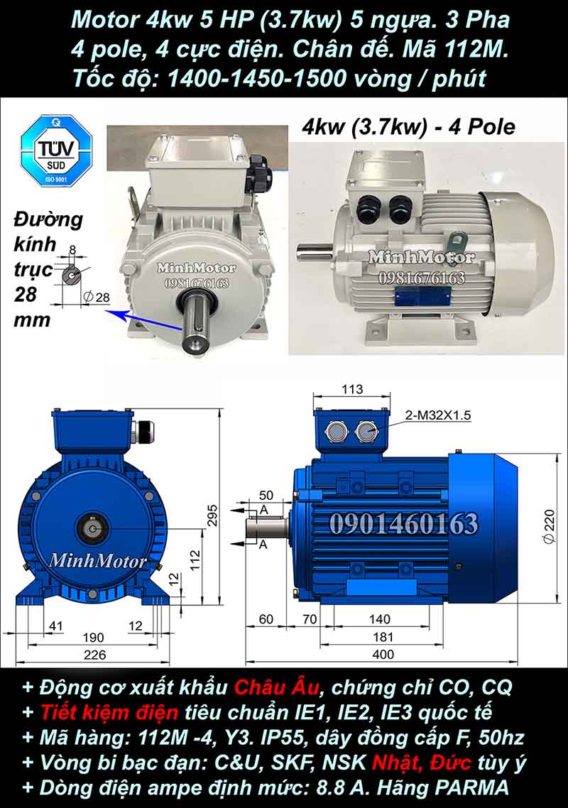 Motor máy nén khí là gì? Tìm hiểu cấu tạo của thiết bị