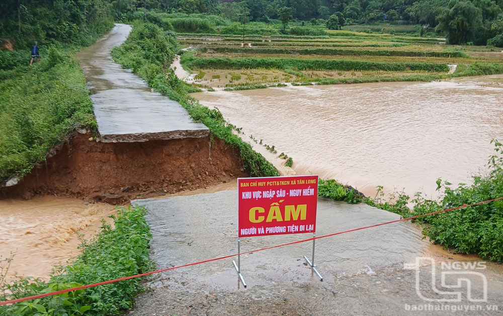 Đồng Hỷ: Di dời 29 hộ khỏi các điểm có nguy cơ ngập sâu và sạt lở đất