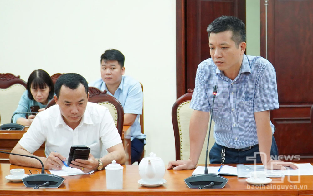 Đại diện một chủ đầu tư dự án nhà ở xã hội phát biểu.