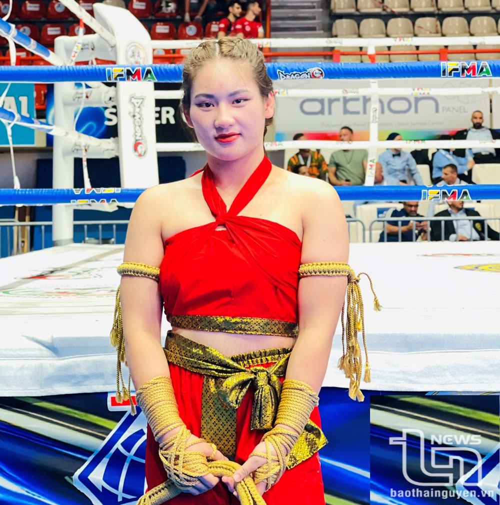 Trần Thị Ánh Tuyết, nữ võ sĩ muay Thái Nguyên được nhiều người hâm mộ về tinh thần thượng võ.