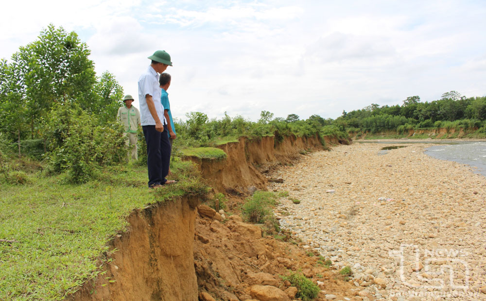 Trước tình trạng sạt lở bờ sông Trung Năng, thuộc xóm Hạ, xã Phúc Thuận, năm 2025, TP. Phổ Yên đã đề xuất cấp trên bố trí kinh phí dự kiến trên 10 tỷ đồng để xây dựng kè, nhằm đảm bảo an toàn.