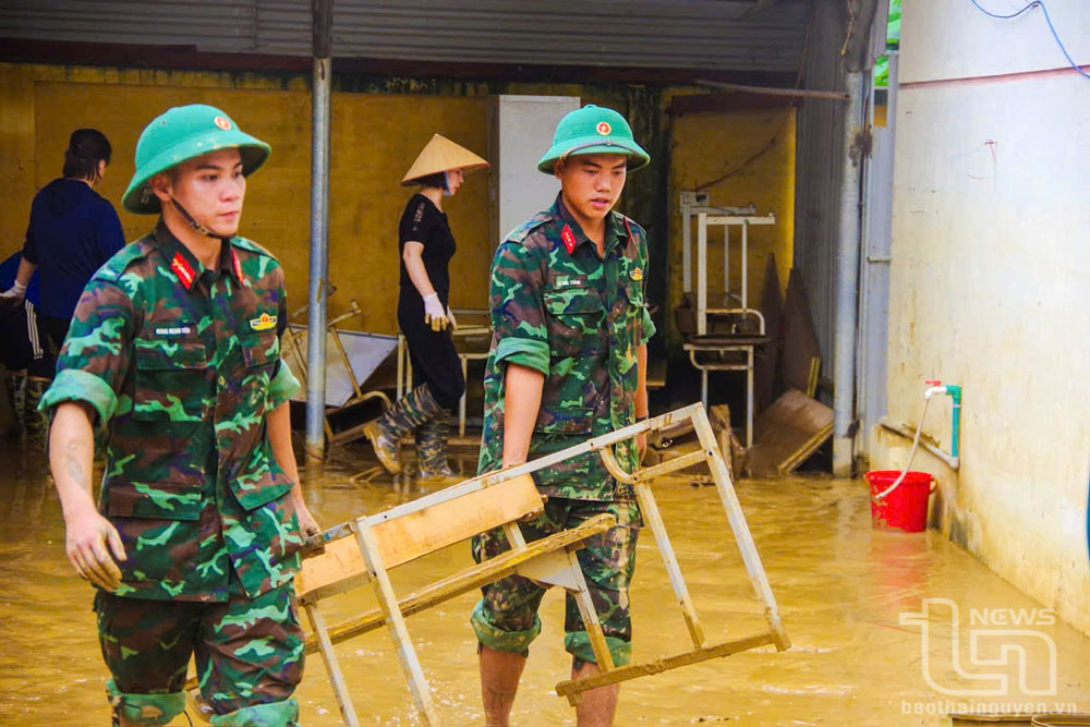 Quân khu 1: Huy động lực lượng giúp người dân khắc phục hậu quả thiên tai