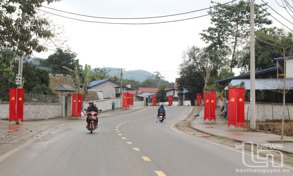 Các địa phương của huyện Đại Từ đang khẩn trương chuẩn bị tổ chức đại hội đảng bộ cấp xã nhiệm kỳ 2025-2030. Trong ảnh: Trung tâm xã Phúc Lương.