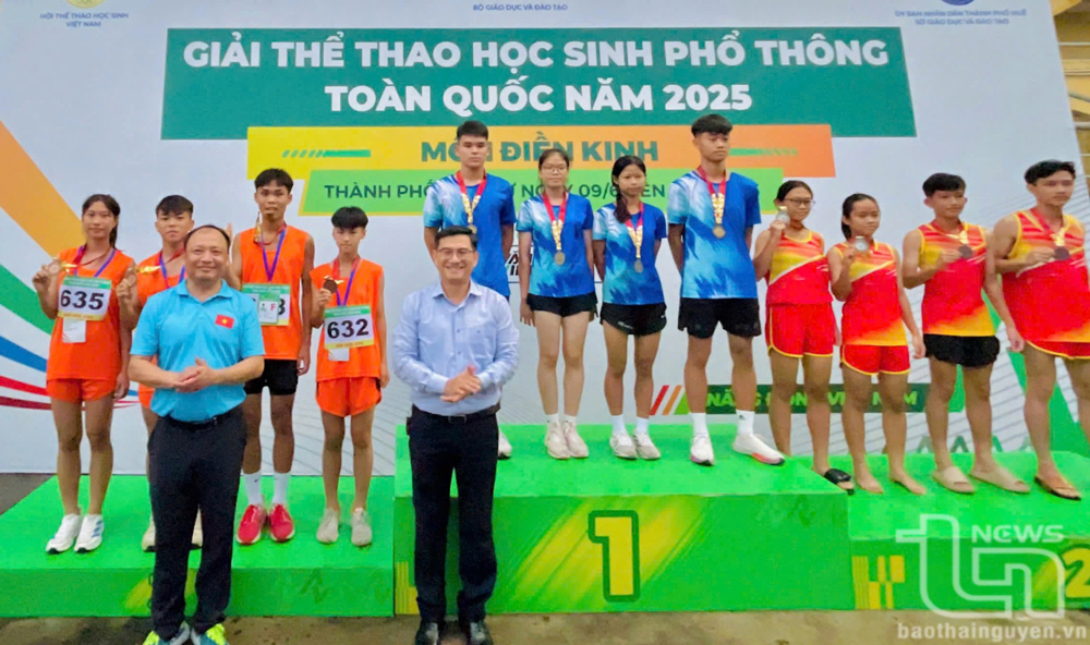 Thái Nguyên giành 13 huy chương tại Giải thể thao học sinh phổ thông toàn quốc