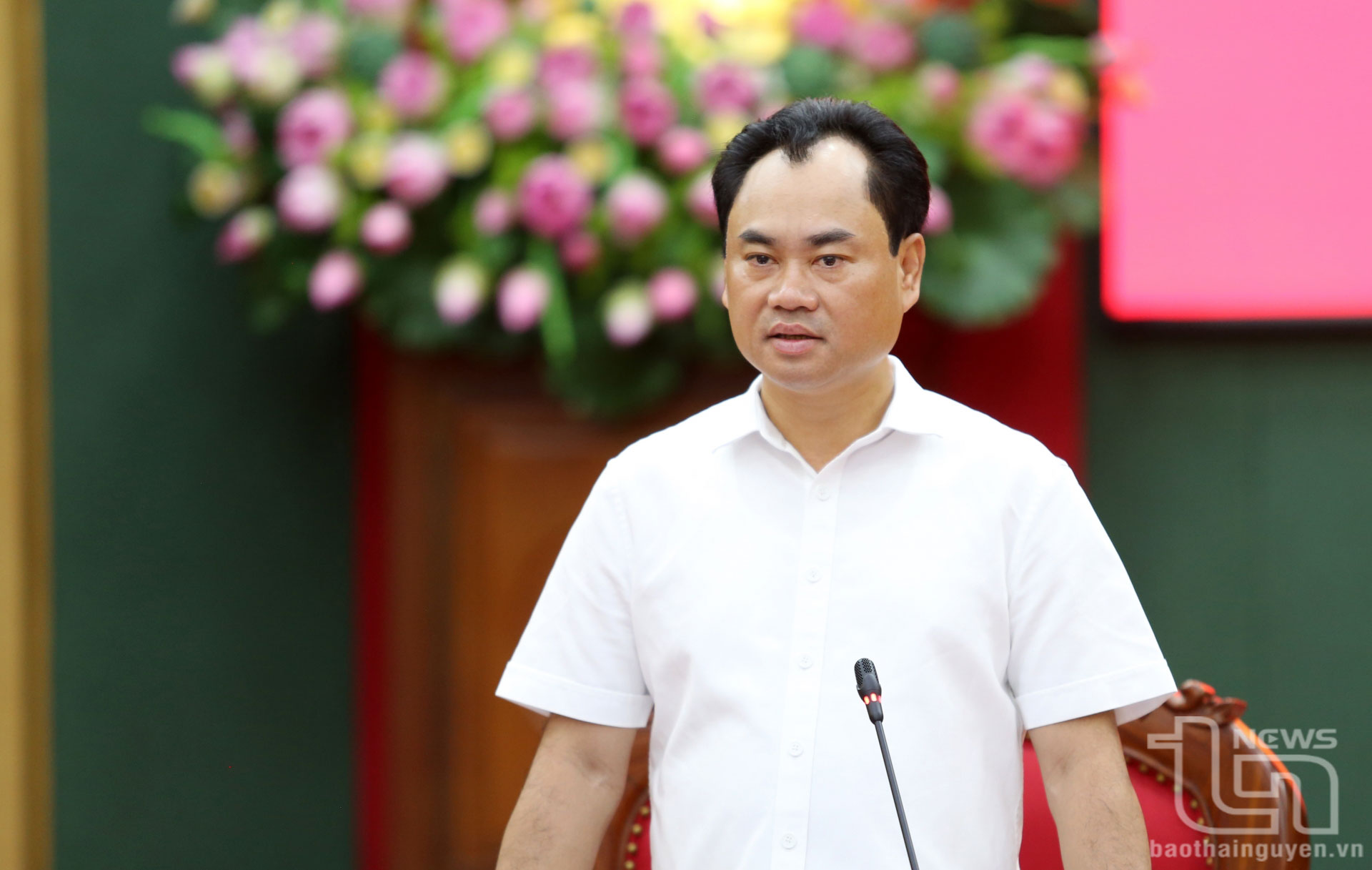 Phát biểu tại Hội nghị, đồng chí Bí thư Tỉnh ủy Trịnh Việt Hùng