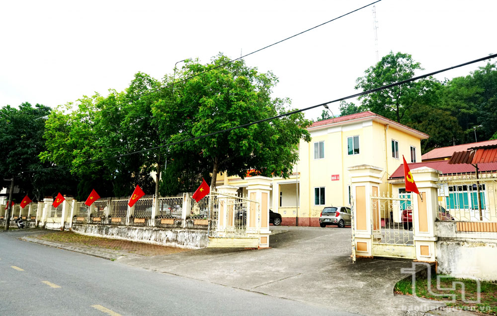 Trụ sở Công an huyện Võ Nhai cũ đang được bố trí làm nơi làm việc của lực lượng Công an tỉnh.