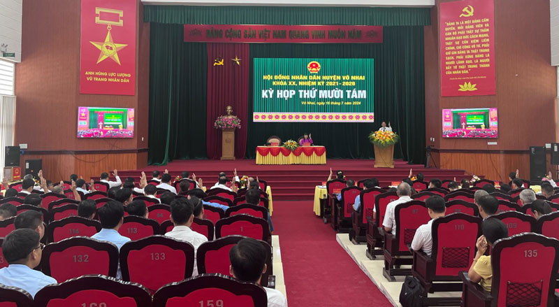 Kỳ họp thứ 18 HĐND huyện Võ Nhai: Xem xét, thảo luận nhiều nội dung
