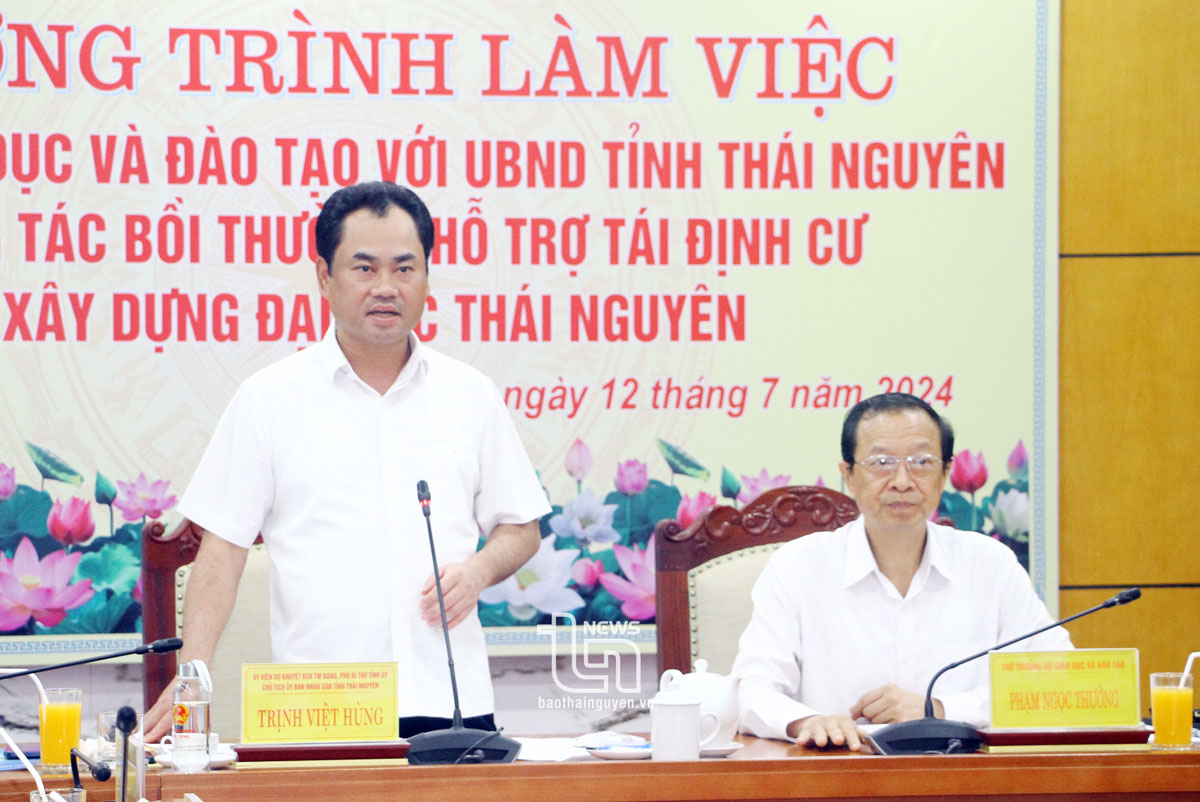 Tập trung tháo gỡ vướng mắc về mặt bằng để xây dựng Đại học Thái Nguyên