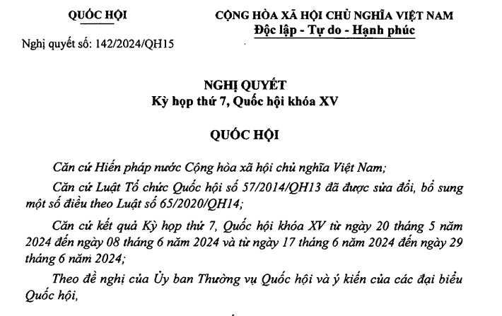 11 Luật được thông qua tại Kỳ họp thứ 7, Quốc hội khóa XV