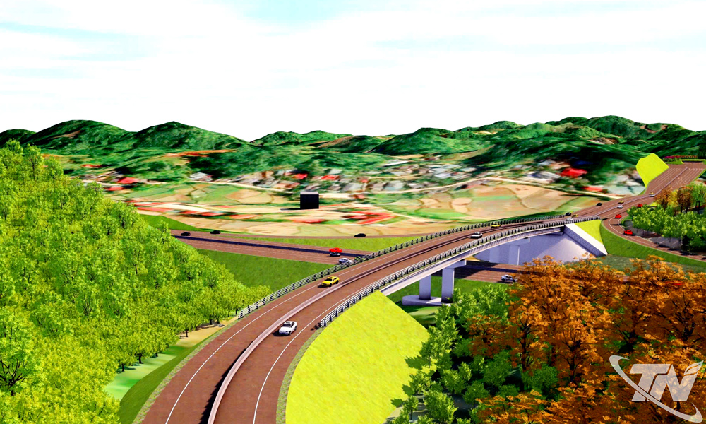 Phối cảnh tuyến cao tốc Chợ Mới - Bắc Kạn.