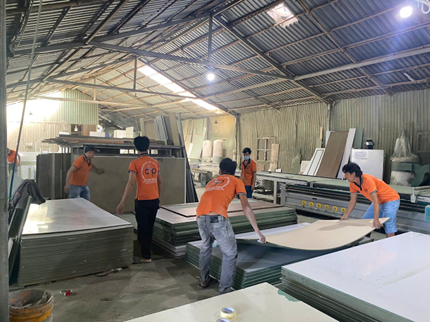 Xưởng sản xuất của Nội thất Bến Thành.