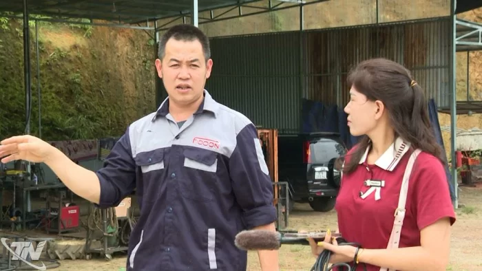 Tiên phong sản xuất máy móc cho nông dân vùng cao