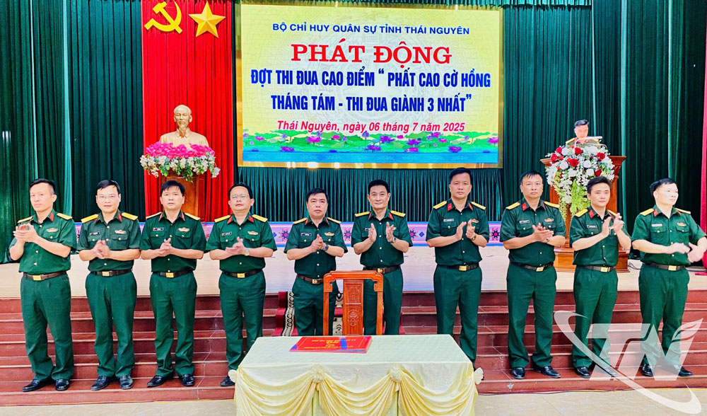 Bộ Chỉ huy Quân sự tỉnh Thái Nguyên phát động đợt thi đua cao điểm