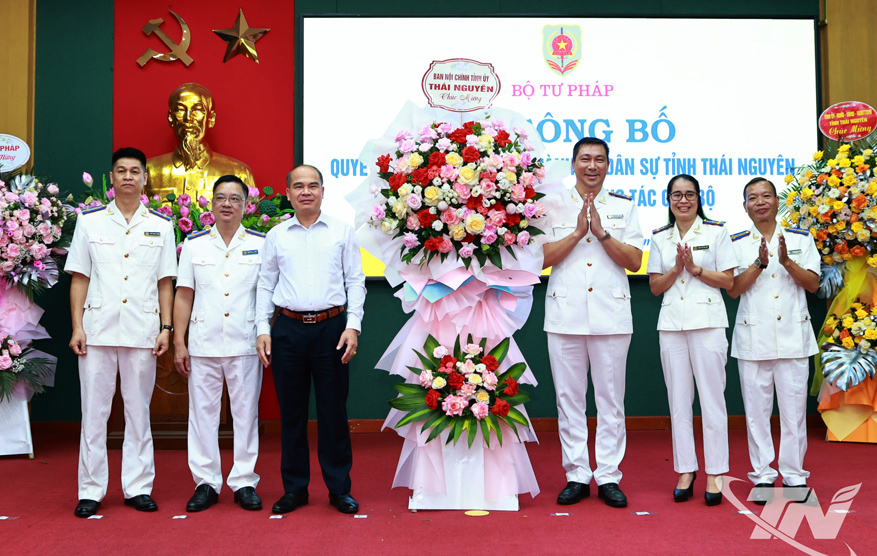 Thành lập Thi hành án dân sự tỉnh Thái Nguyên