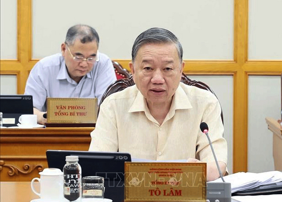 Tổng Bí thư Tô Lâm: Kịp thời tháo gỡ khó khăn, vướng mắc khi vận hành bộ máy mới