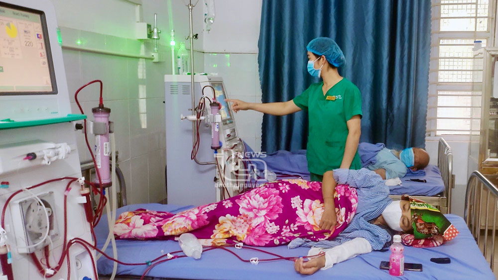 Trung tâm Y tế huyện Đồng Hỷ triển khai kỹ thuật chạy thận nhân tạo từ tháng 6-2020.