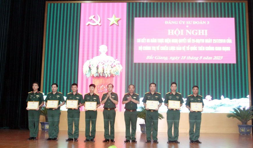 Sư đoàn 3 (Quân khu 1): Sơ kết 5 năm thực hiện Nghị quyết số 29 của Bộ Chính trị về Chiến lược bảo vệ Tổ quốc trên không gian mạng
