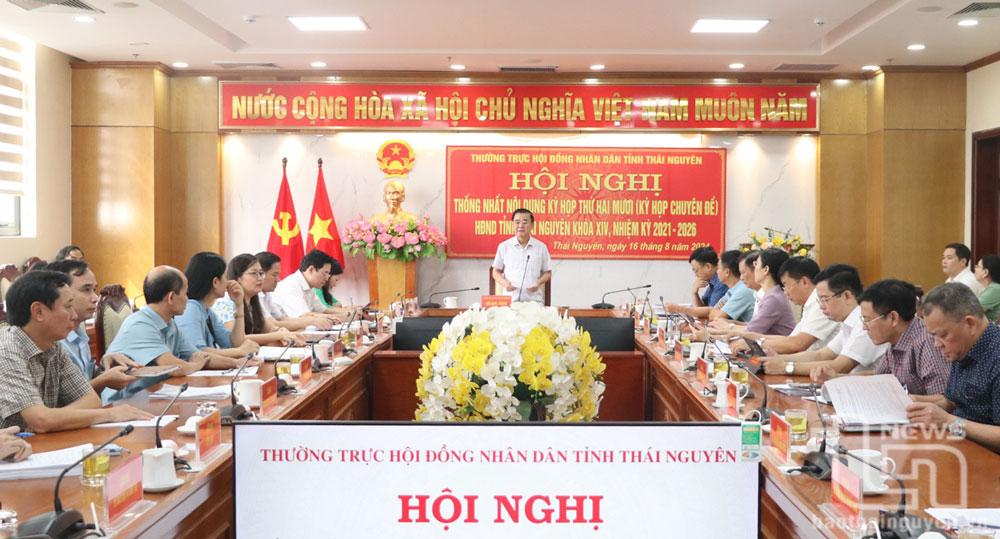 Thường trực HĐND tỉnh Thái Nguyên: Thống nhất nội dung Kỳ họp thứ 20