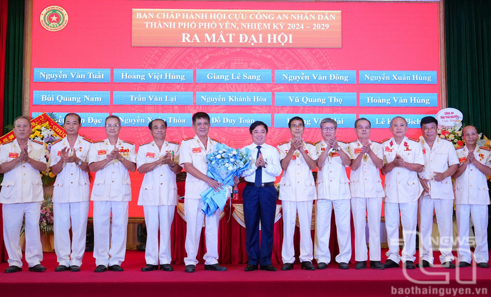 Đại hội thành lập Hội Cựu Công an nhân dân TP. Phổ Yên