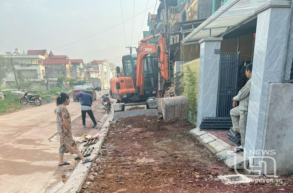 Dự án cải tạo, nâng cấp tuyến đường Thanh niên xung phong và khu dân cư hai bên đường đang được đẩy nhanh tiến độ thi công.