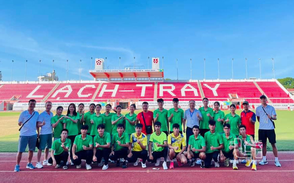 Đoàn cán bộ, huấn luyện viên Thái Nguyên tham dự Hội khỏe Phù Đổng toàn quốc lần thứ X, năm 2024 tại TP. Hải Phòng.
