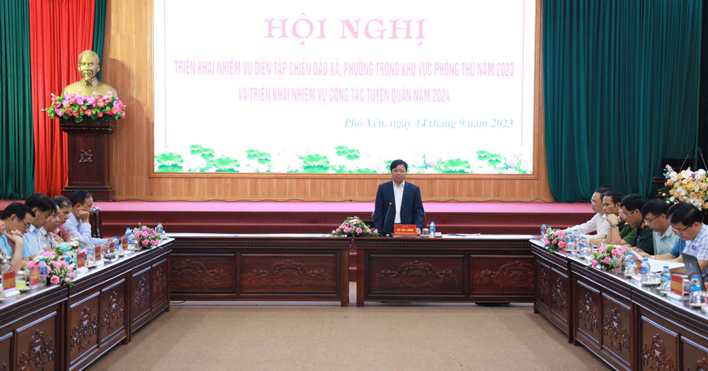 TP. Phổ Yên: Triển khai nhiệm vụ diễn tập chiến đấu xã, phường trong khu vực phòng thủ