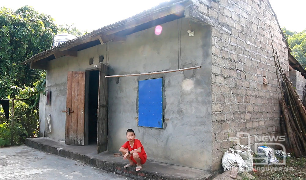Gia đình anh Vương Đức Tiệp là hộ cận nghèo.