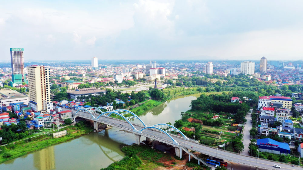 Một góc trung tâm TP. Thái Nguyên hôm nay.