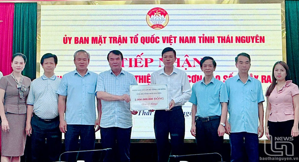 Tỉnh Lâm Đồng ủng hộ Thái Nguyên 2 tỷ đồng