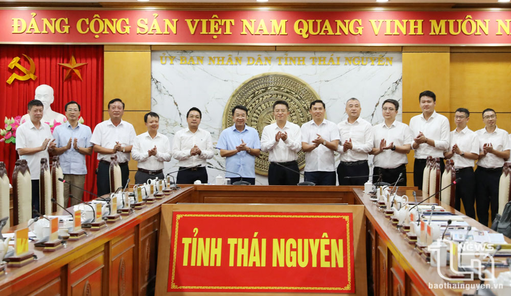 Lãnh đạo tỉnh Thái Nguyên tiếp và làm việc với nhà đầu tư Trung Quốc