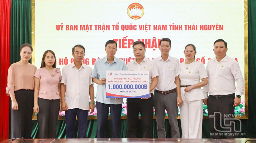 Tiếp nhận gần 3 tỷ đồng hỗ trợ người dân thiệt hại do bão số 3