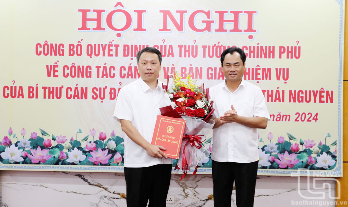 Công bố Quyết định của Thủ tướng Chính phủ phê chuẩn kết quả bầu Chủ tịch UBND tỉnh Thái Nguyên