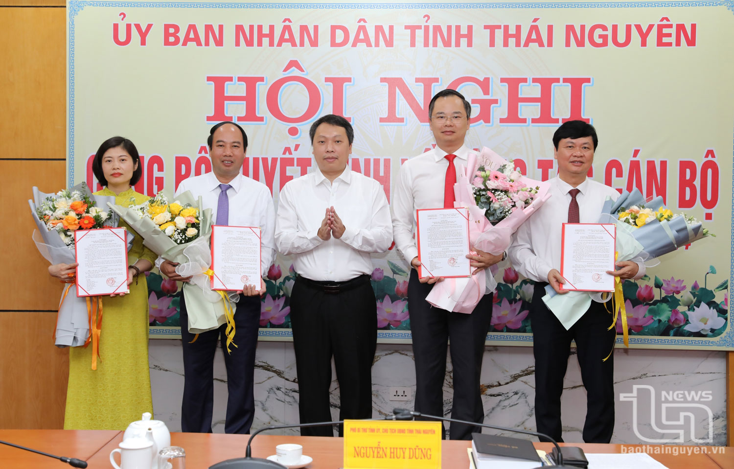 Thái Nguyên: Công bố quyết định điều động, bổ nhiệm lãnh đạo một số sở, ngành
