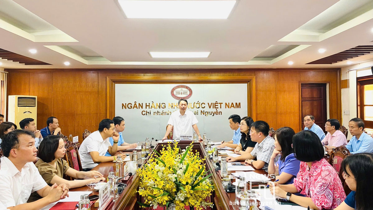 Đồng chí Nguyễn Huy Dũng, Phó Bí thư Tỉnh ủy, Chủ tịch UBND tỉnh chỉ đạo các tổ chức tín dụng trên địa bàn tỉnh nhanh chóng triển khai các giải pháp hỗ trợ người dân, doanh nghiệp bị ảnh hưởng bởi bão lũ.