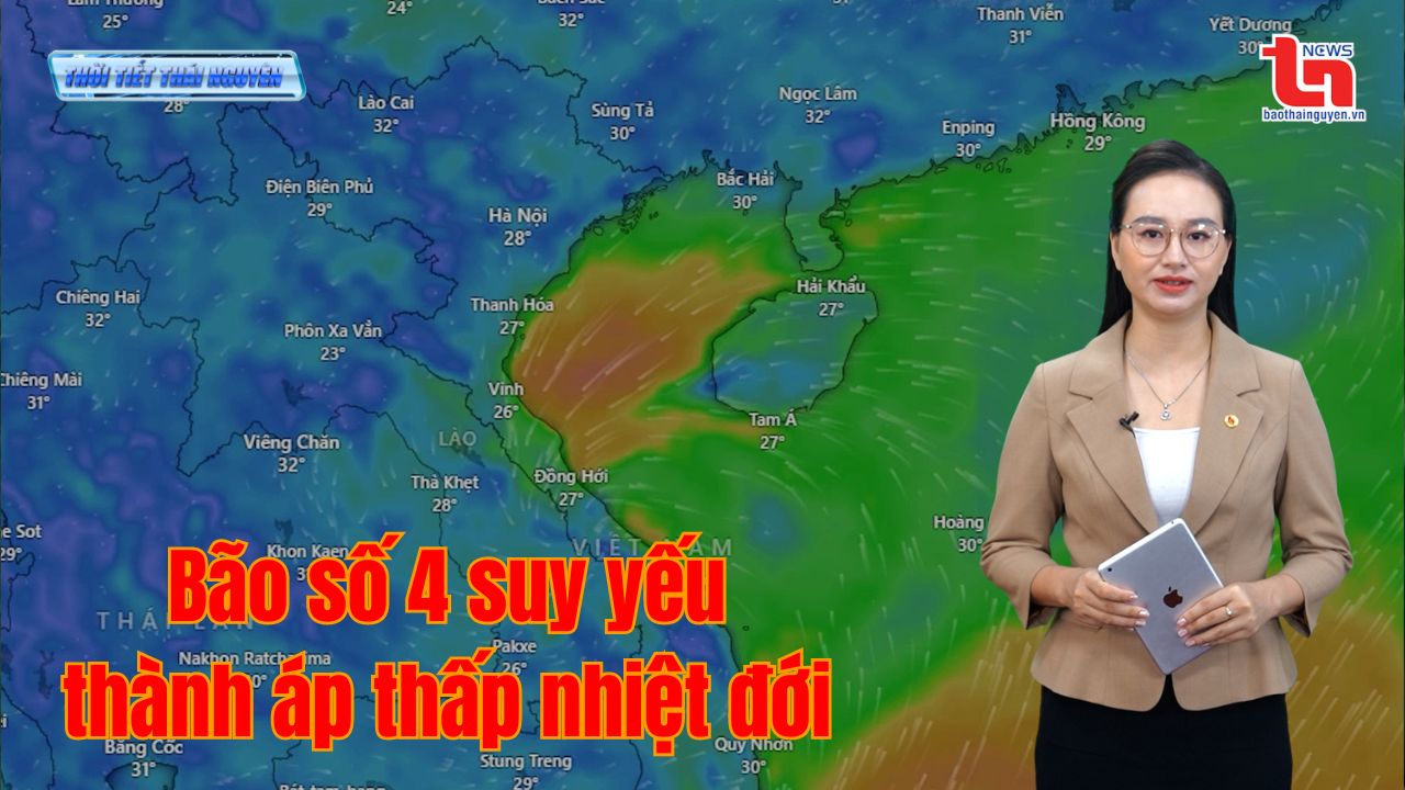 Dự báo thời tiết Thái Nguyên đêm 19 và ngày 20-9