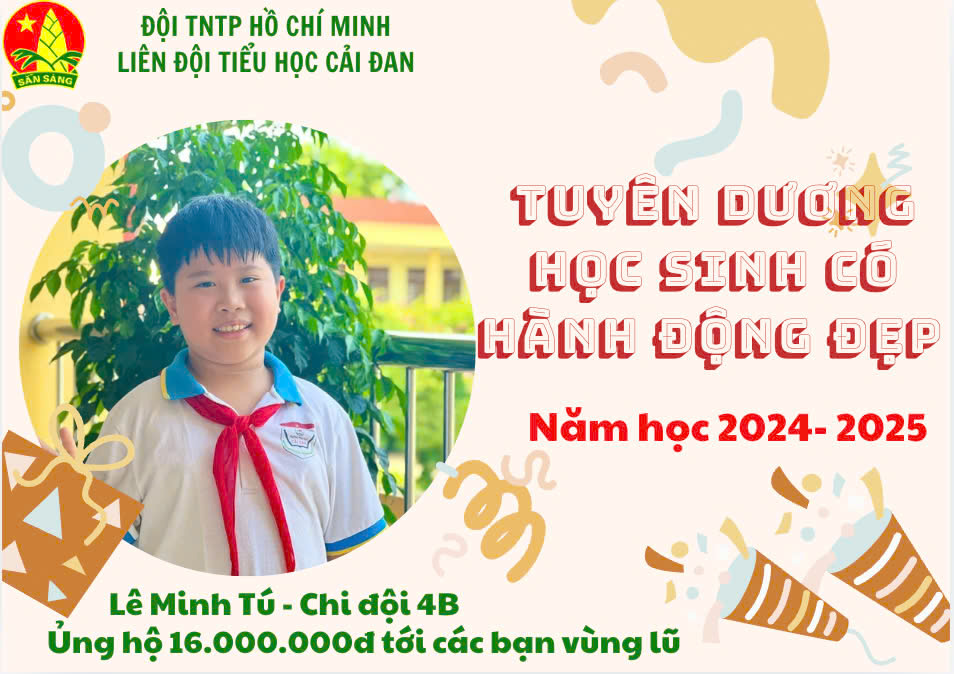 Một học sinh lớp 4 đập lợn đất ủng hộ các bạn vùng lũ 16 triệu đồng