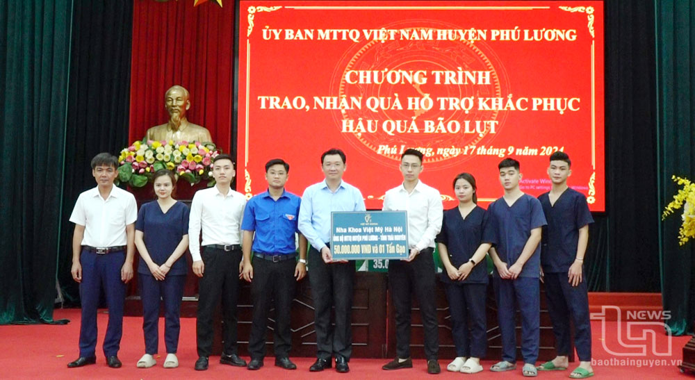 Phú Lương: Tiếp nhận ủng hộ, hỗ trợ trên 5 tỷ đồng khắc phục hậu quả cơn bão số 3