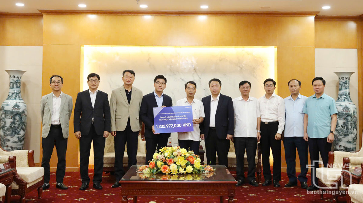 Tập thể cán bộ, công nhân viên SEVT hỗ trợ tỉnh Thái Nguyên trên 1,2 tỷ đồng khắc phục hậu quả bão lũ