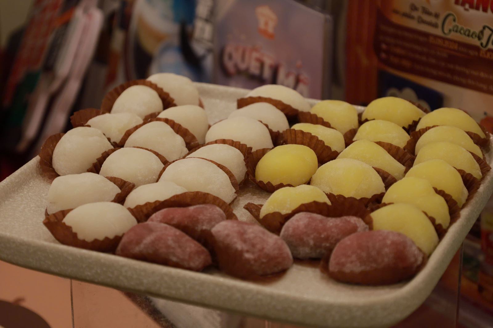 Sản phẩm bánh Mochi của Nhật Bản đã được biến tấu và hoàn toàn sử dụng nguyên liệu trong nước để phù hợp với khẩu vị người Việt. 