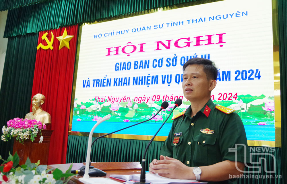 Triển khai nhiệm vụ ban chỉ huy quân sự cơ quan, tổ chức thuộc tỉnh quý IV/2024